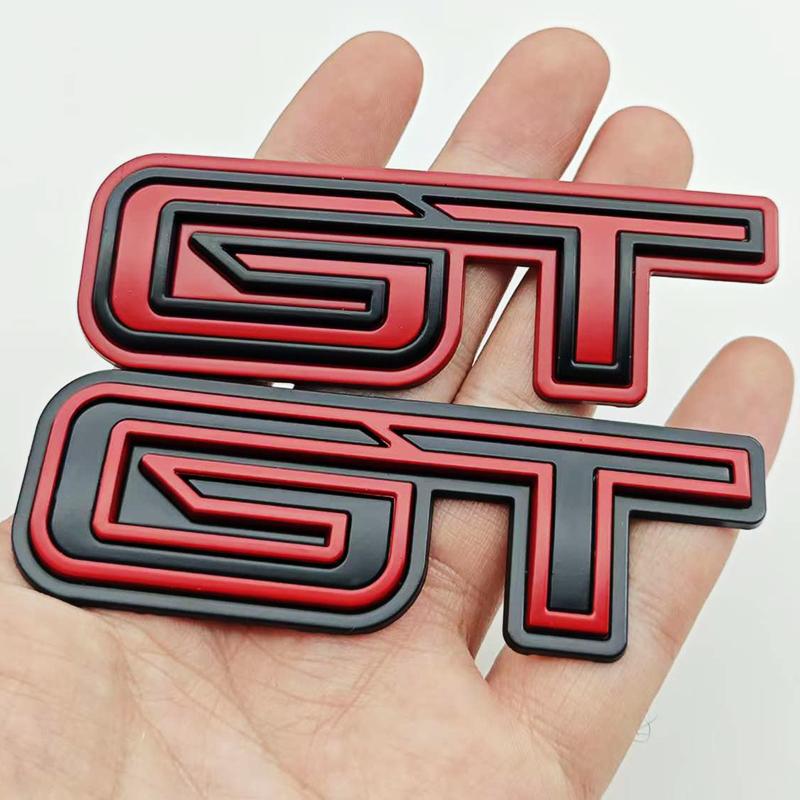 FETG4 3D Metal Car Styling Logo GT Badge Sticker Emblem Decals For Ford Mustang SHELBY GT Auto Decoration Accessories