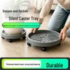 Heavy-Duty Plastic Rolling Plant Pot Caddy