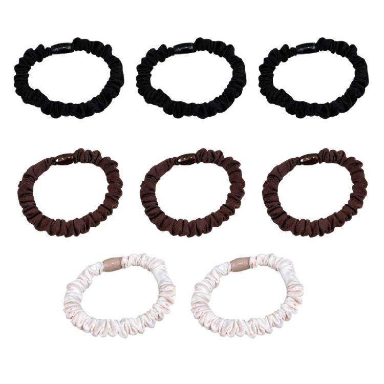 

8pcs Korean Styles Hair Scrunchies Soft Elastic Hair Tie Multipurpose Hair Styling Accessories For Women Girl Daily Use