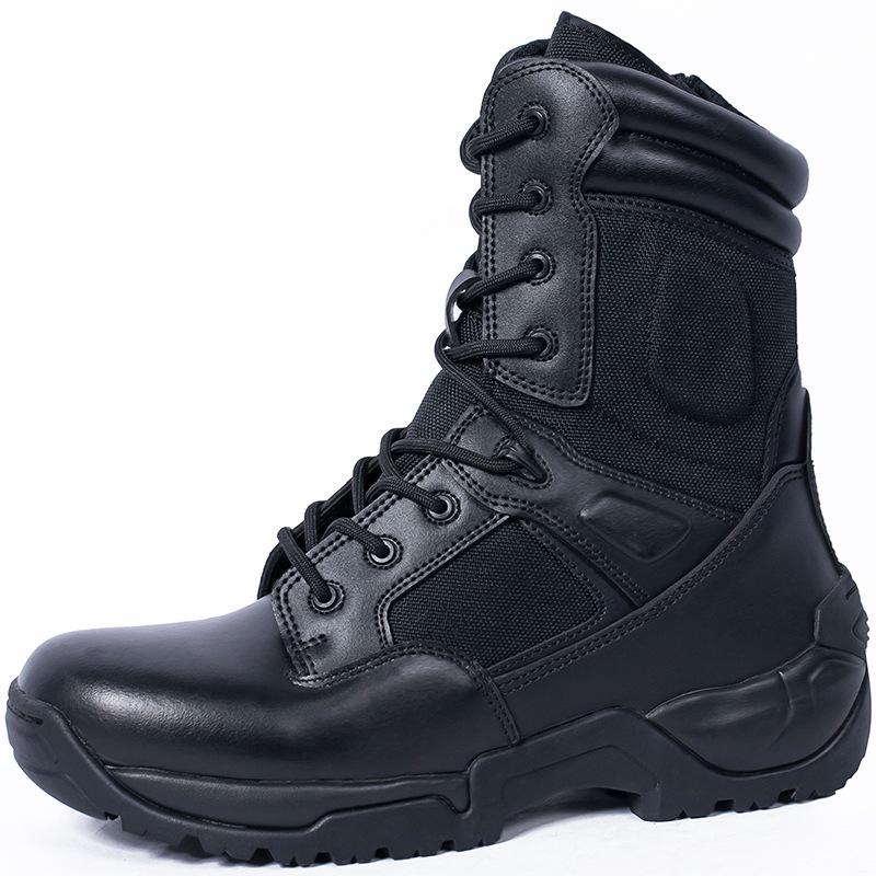 Outdoor Leisure High Top Boots Genuine Leather Breathable Training Shoes Desert Wear-resistant