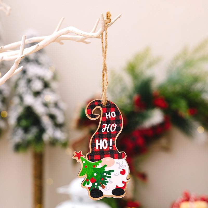 Colorful Beautiful Wooden Christmas Tree Ornaments With Santa Snowman And Elf Designs To Brighten Your Holidays