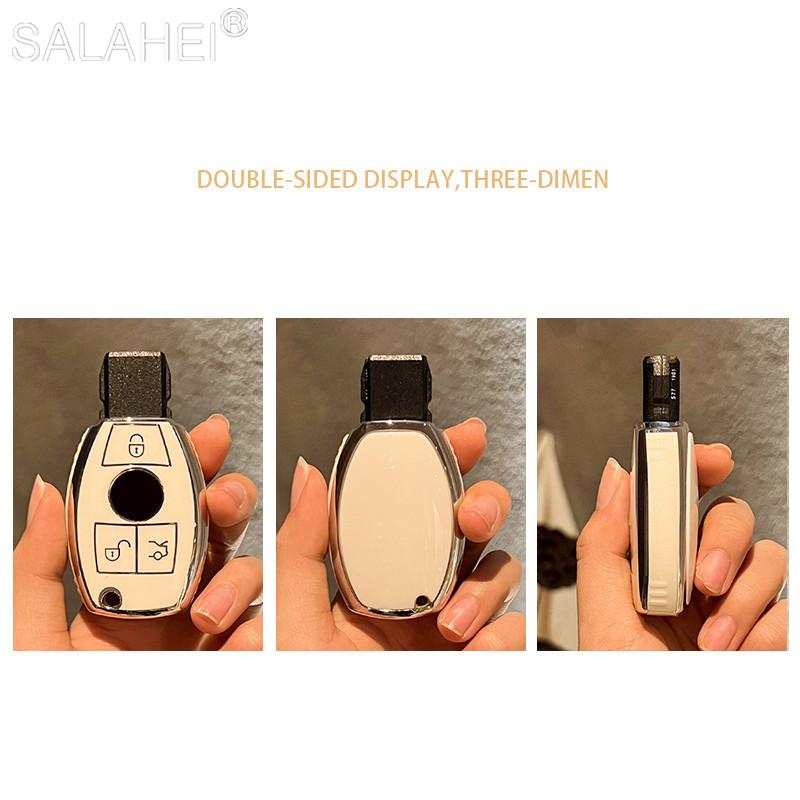 Full Cover Soft TPU Car Key Case for Mercedes for Benz A B C E S Class W245 W204 W205 W210 W212 W221 W222 CLK Auto Accessories