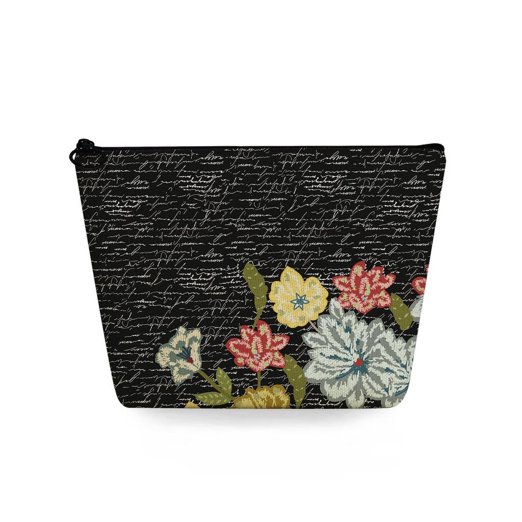 Women Flower Print Cosmetic Bag Toiletries Organize Travel Storage Case 6781