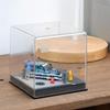 Shoucangjia Diecast Car Display Case for Hot Matchbox Clear Acrylic Showcase Miniature Scene Model Diorama Garage Parking Lot Collection Display Gift