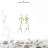 Ocean Series Dreamy Jellyfish Slimming Crystal Tassel Earrings for Girls