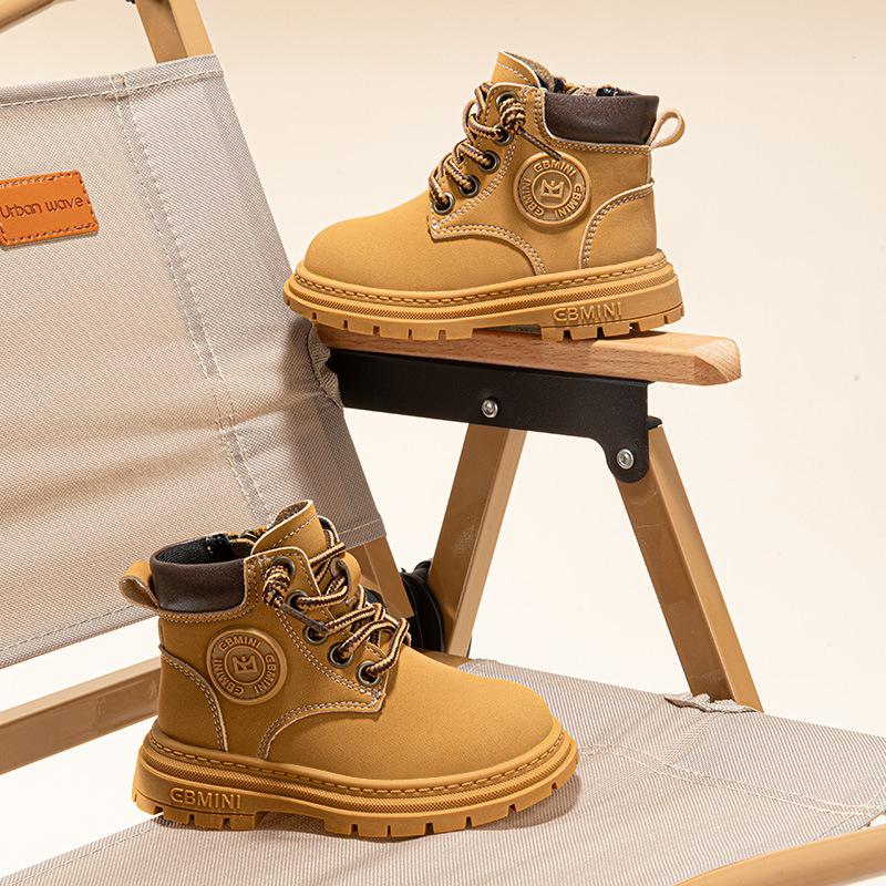 Barnesko Støvler Jenter Baby Gutter Høst Og Vinter Baby Små Gule Støvler Små Barn Martin Støvler