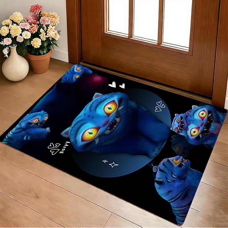Blue Cat Living Room Non-Slip Area Rug Soft Carpet for Bedroom Game Playroom Sofa Office Home Decor Doormat Christmas Gift C9211320