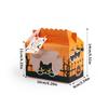 4pcs Halloween Kraft Paper Treat Boxes with Clear Window gift tags Halloween Party Bakery Candy Box Trick or Treat Kids Gift box