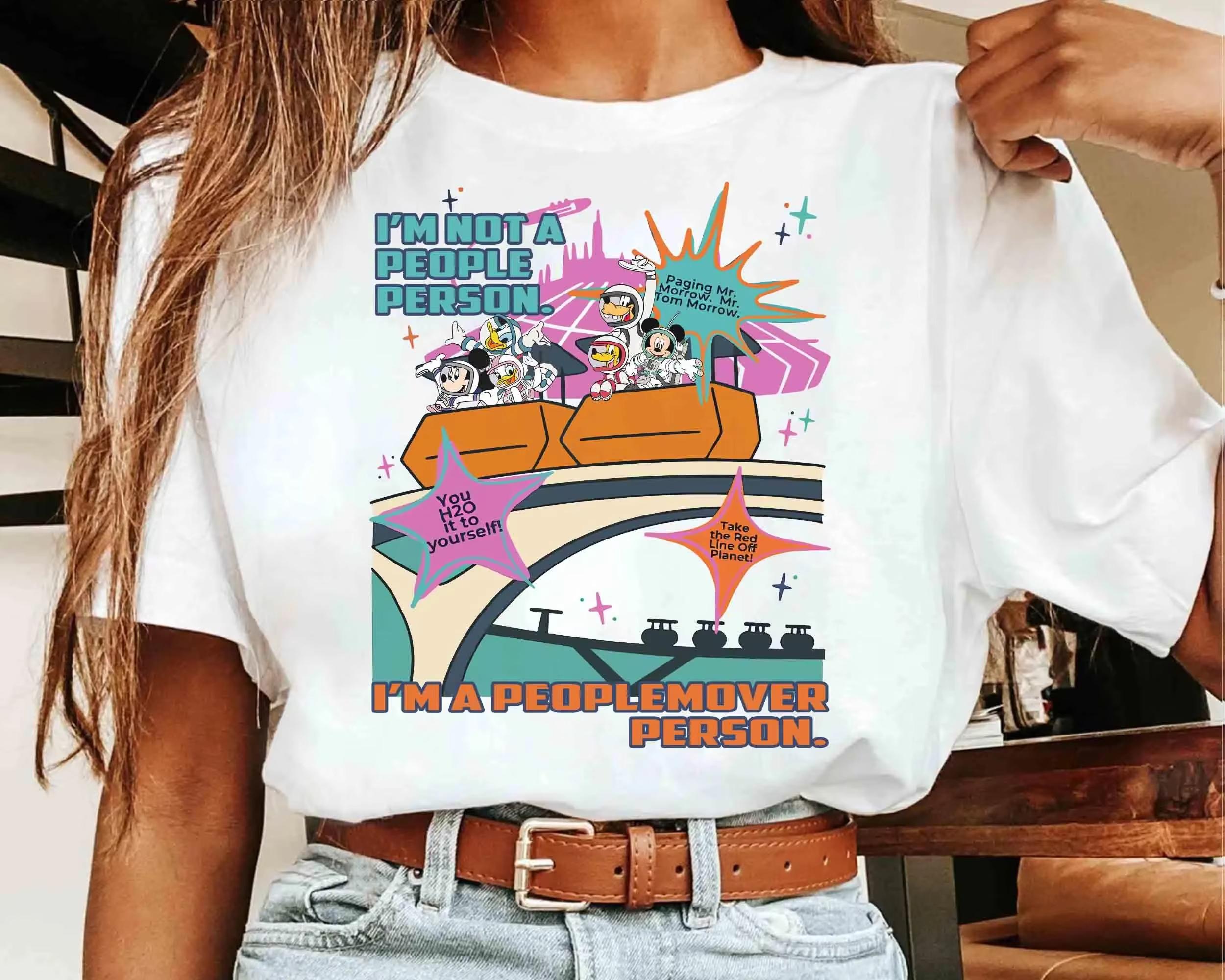 

Women Unisex Tomorrowland Magic Kingdom Shirt Retro Space Mountain Monorail Tee Tron Ride Graphic S