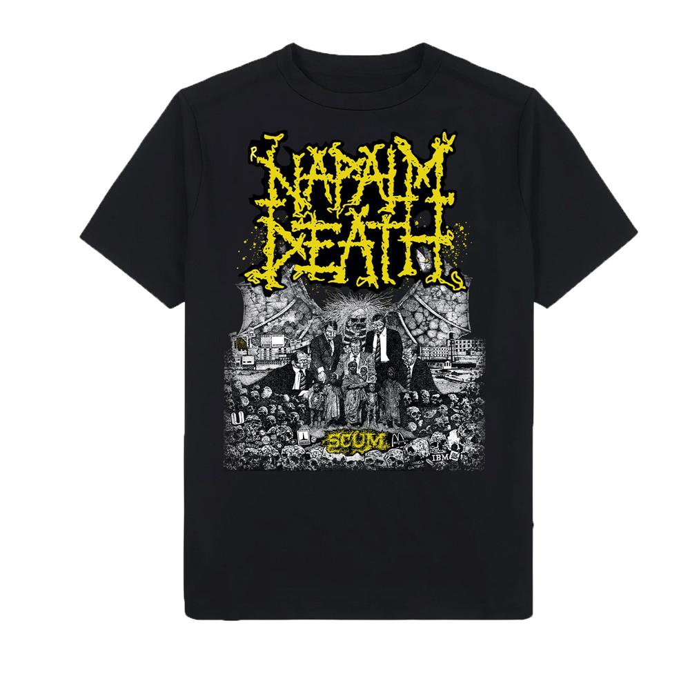 

Napalm Death Scum Classic Black Short Sleeve T-shirt - NEW Unisex T-Shirt XXL