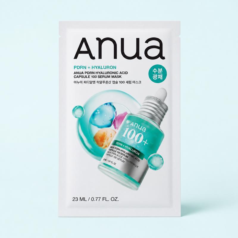 ANUA PDRN Hyaluronzuur Capsule 100 Serum Masker, 23ml x 10 Vellen
