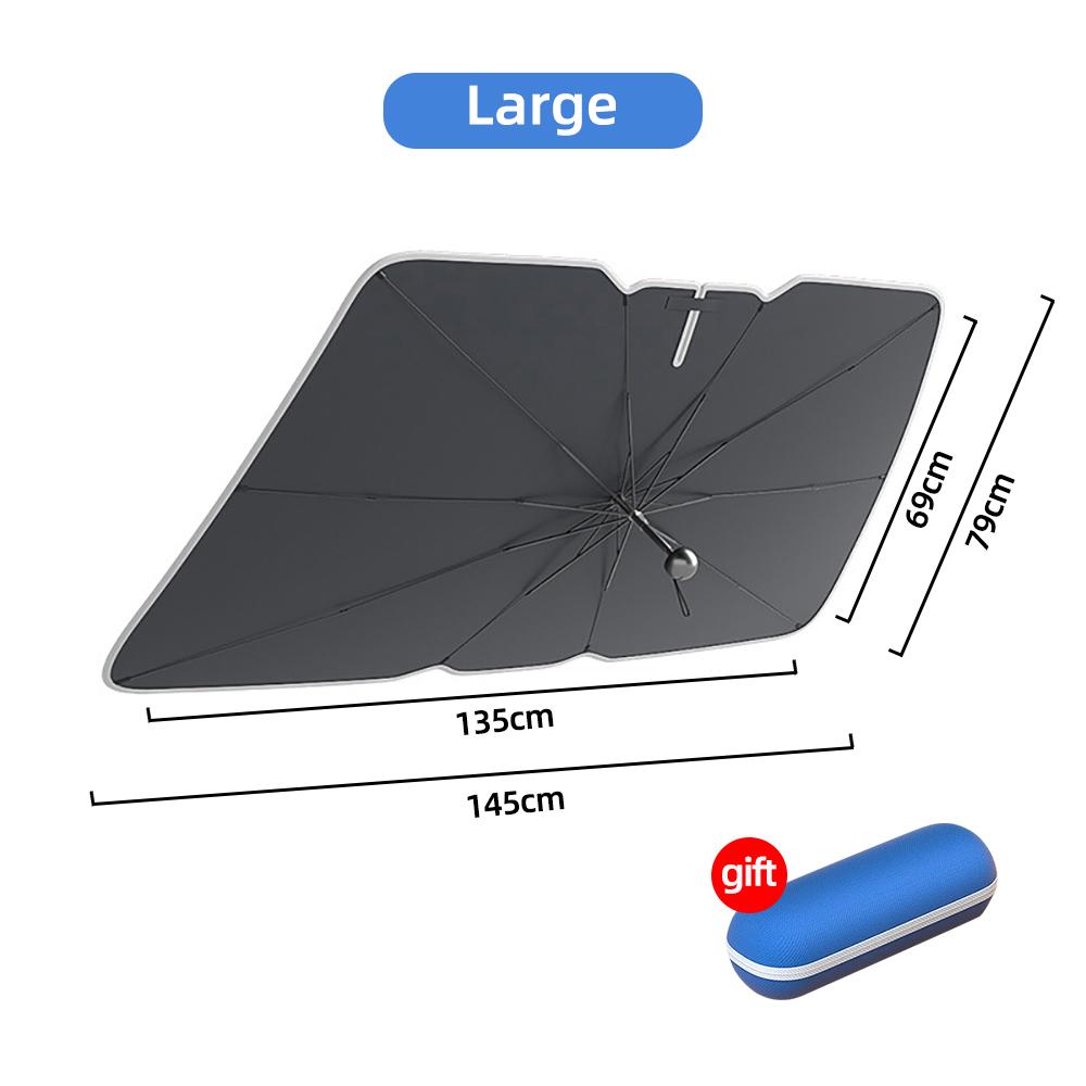 

Автомобильный солнцезащитный козырек, складной зонт для лобового стекла, солнцезащитный козырек, мини-портативный автомобильный зонтик на переднее окно, защита от солнца Large