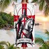 Cross Templars Knight Fashion Beach Towel: Ideal for Summer Adventures Soft, absorbent and quick drying suitable for swimming and bathing