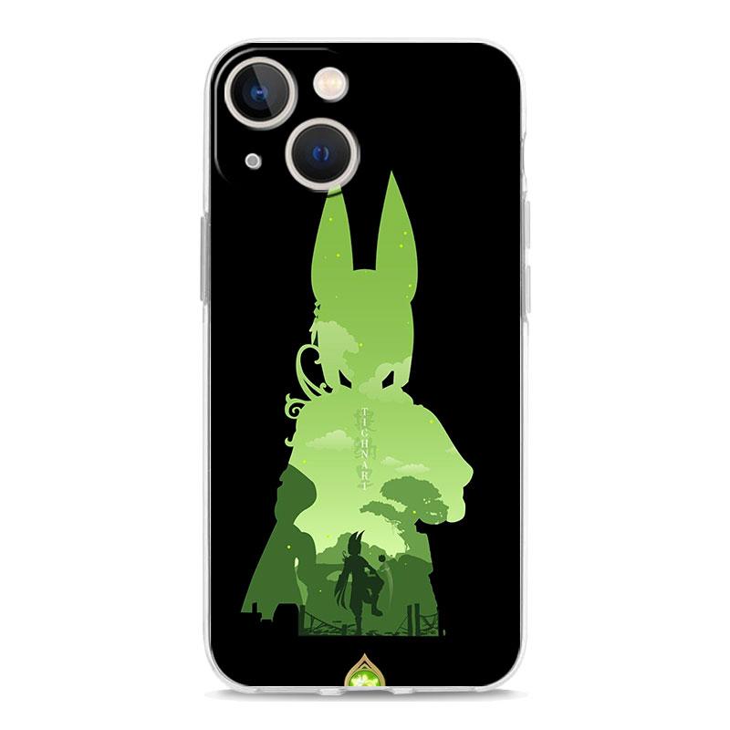 Luxury Case For iPhone 15 14 13 12 11 Pro Max X Xs XR 7 8 Plus Bumper Phone Cases Clear TPU Cover Game Genshin Impact Tighnari