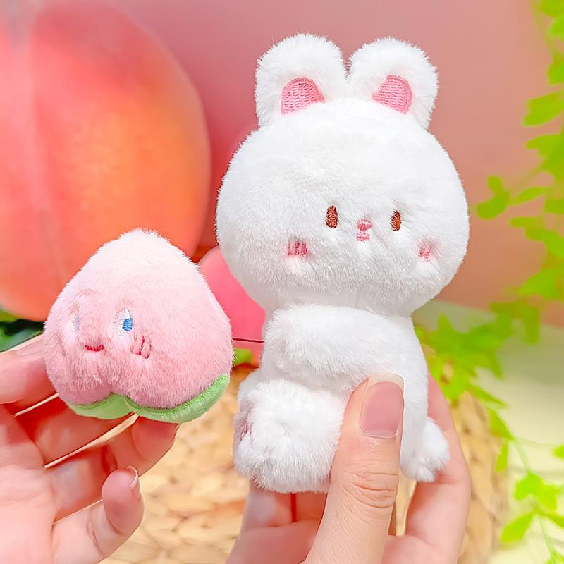Rabbit Cute Monkey Plush Keychain Stretchable Design Children Gift Collectors