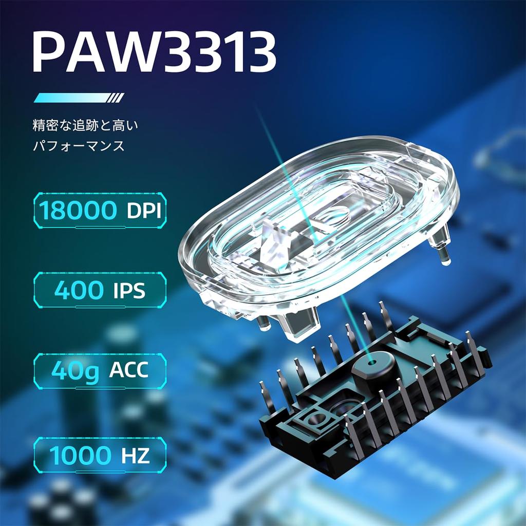 MAMBASNAKE x ATTACK SHARK R1 Herní Bezdrátová PAW3311 Vysoká Vysoká Nízká 18000 DPI TTC Herní 200 Hodin Nepřetržitého Ergonomického Kompatibilního Japonského Myš,