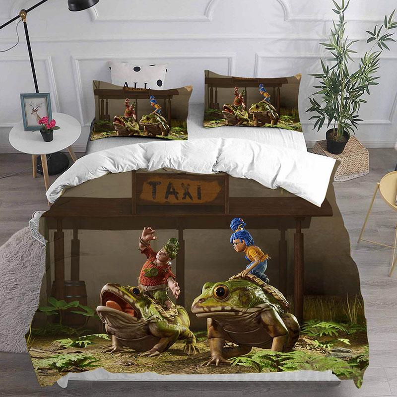 Game Takes Two Cartoon Printed Bedding Sets Comforter Quilt Bed Cover Duvet Cover Pillow Case 2-3 Pieces Sets Kids Adult Size