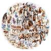 50 Unique Waterproof Watercolor Horse Stickers: Perfect for Phones, Cups, and Kids' Planners