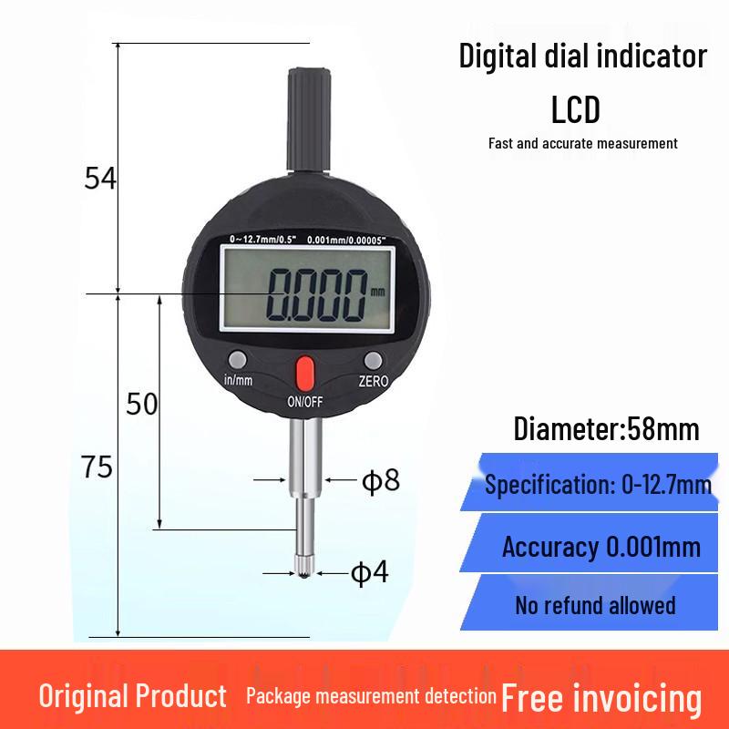 High-Precision Digital Dial Indicator and Magnetic Base Set