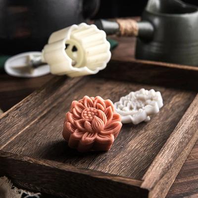 Kuchenherstellung Lotusblume Gebäckwerkzeuge Backzubehör Keksform Lebensmittelform Mondkuchenform
