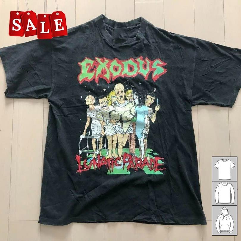 Новая редкая футболка EXODUS LUNATIC PARADE 90-х Подарок для фанатов Унисекс S-5XL Футболка ZO123 Унисекс футболка S