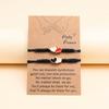 Personalized ID Couple Bracelets Handmade Braided Rope Wrist Bangle for Men Women Friendship,Adjustable Heart Bracelets