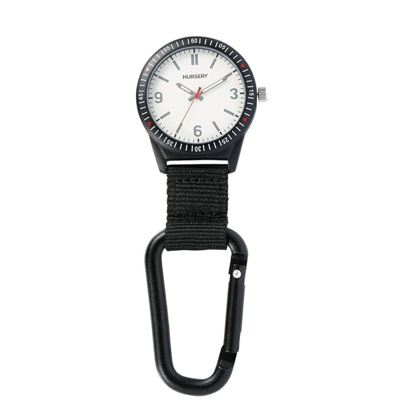

[Nursery] carabiner watch ladies ONE SIZE black 1326268A nurse goods