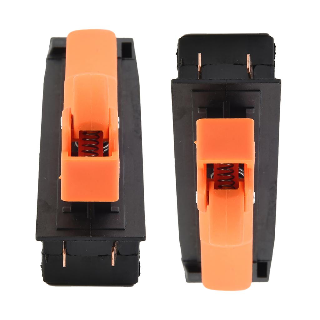 127*31mm Avtrekkerbryter 2 stk/sett Svart For Vinkelsliper