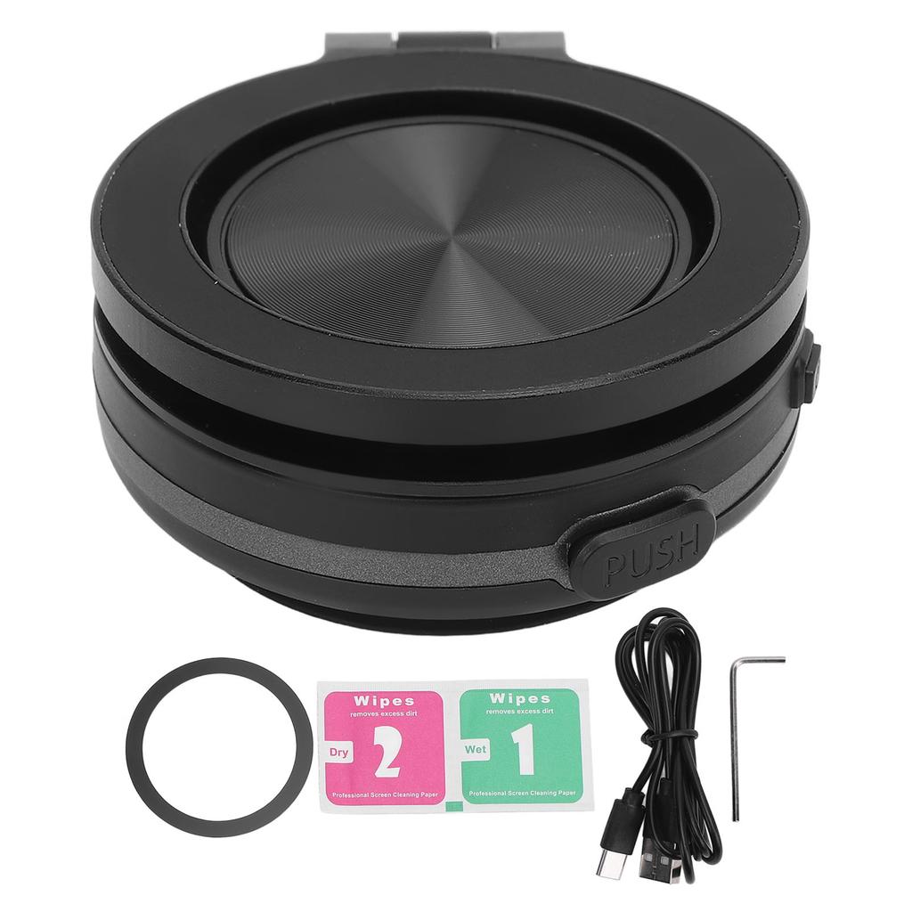 Magnetische Handyhalterung Vakuumsaugfuß 360° Drehung Tragbar für Armaturenbrett Wand Schreibtisch Live-Streaming