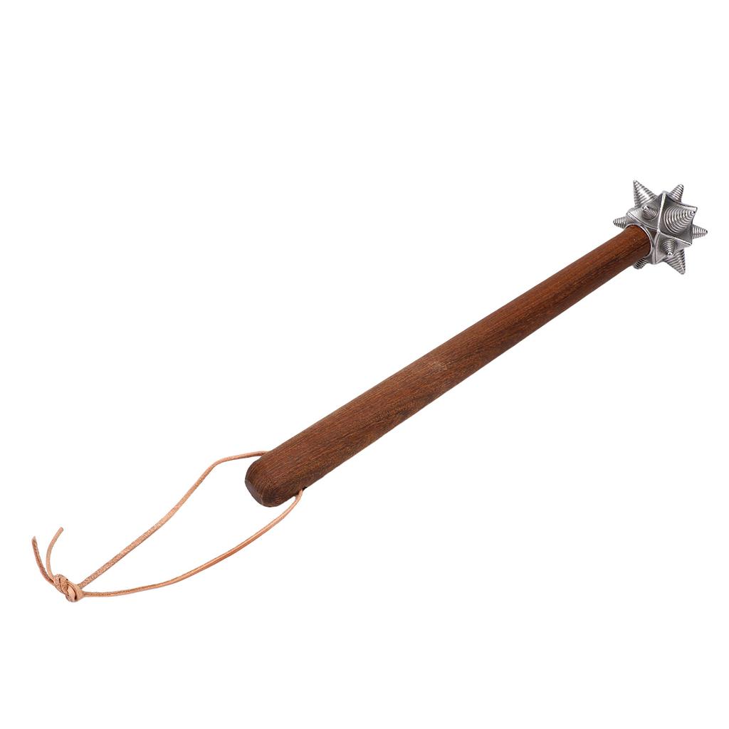 Stacheliger Hammer mit Holzgriff Edelstahl Multifunktional Einzigartige Form Dekorativer Hammer Ornament für Auto Zuhause Handwerkzeuge