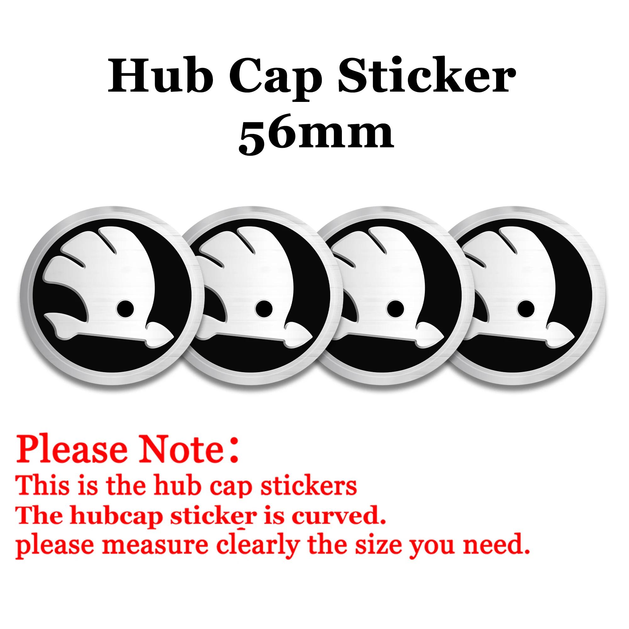 

Car Sticker 2026 Hot 4pcs 56/65mm Car Emblem Wheel Center Cover Sticker Hub Cap Decoration Decal for Skoda VRS VII Rapid Fabia K