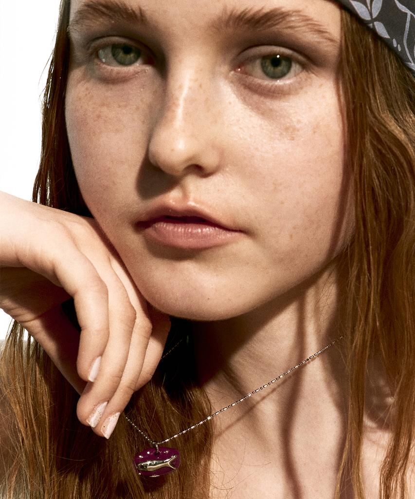 Nff Minnow Necklace-Purple