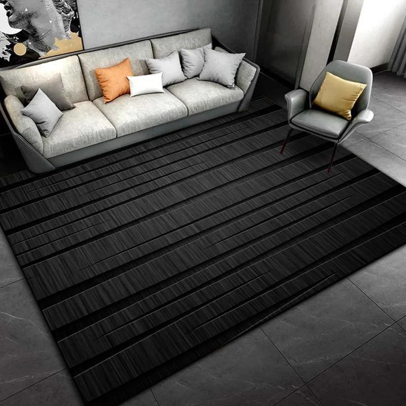 Black Cartoon Small Carpet Living Room Bedroom Sofa Door Mat Decorative Carpet Children's Game Anti-Slip Floor Game Mat Gift