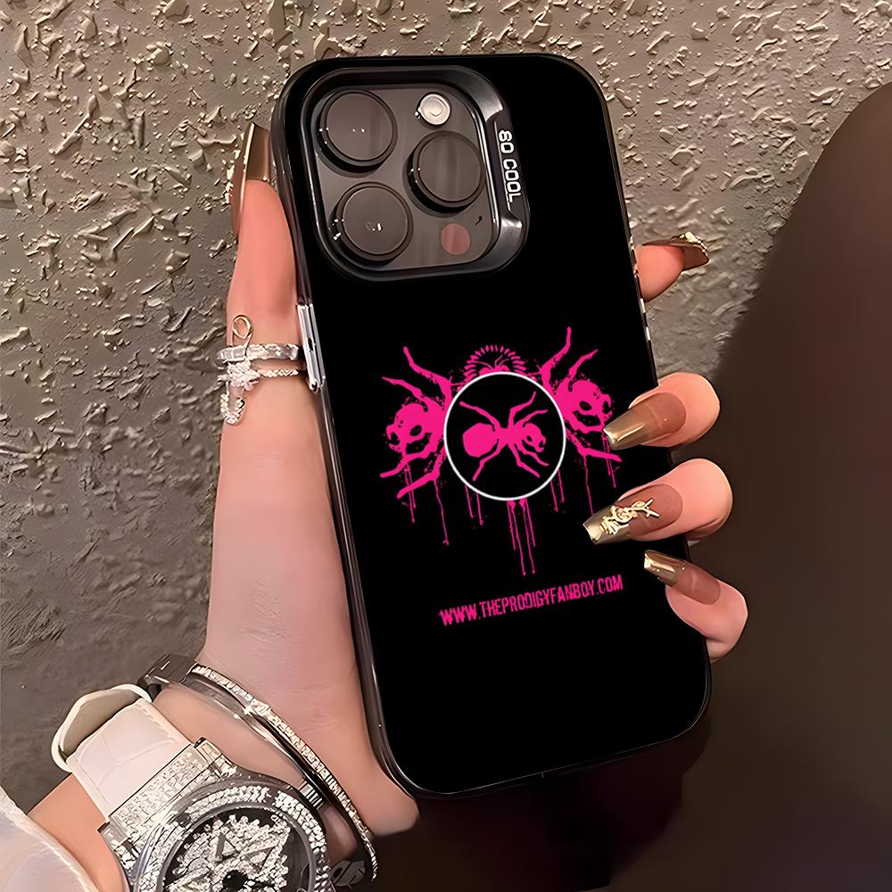 The Prodigy Artist Logo Phone Case For IPhone17 Air 16 15 14 Plus 13 12 11 Pro XS Max Silver Black Bumper Case
