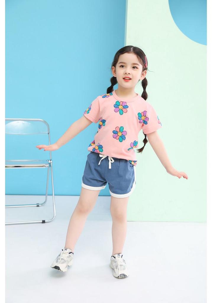 27home Kids' Summer Shorts: New Style Five-Point Pants for Girls
