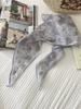 Leopard Print Silk Scarf Cotton Silk Scarf Triangle Scarf With Shirt Tie Neck Scarf High-End Shawl Triangle Scarf Belt Women