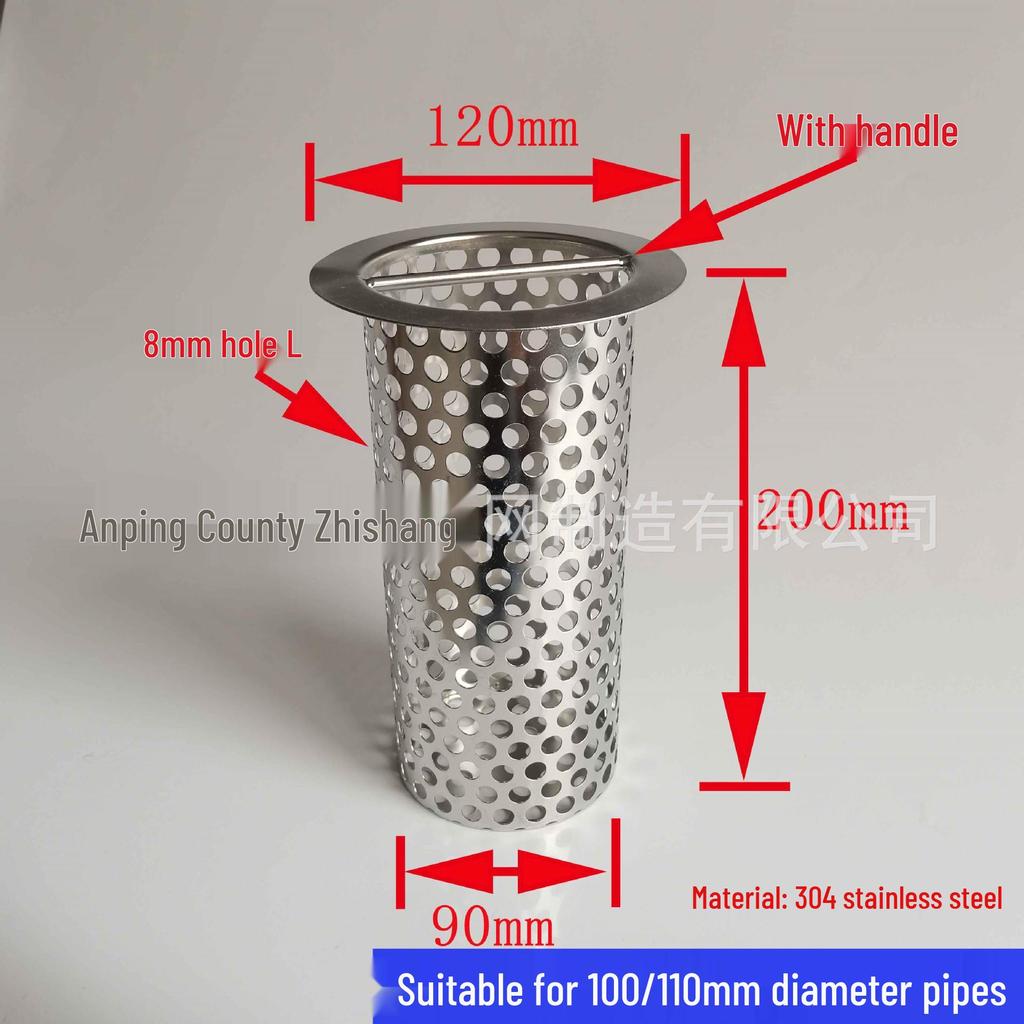 Filtro per Scarico Capelli Anti-Intasamento in Acciaio Inossidabile e Copertura a Rete Anti-Insetti per Lavandini del Bagno.