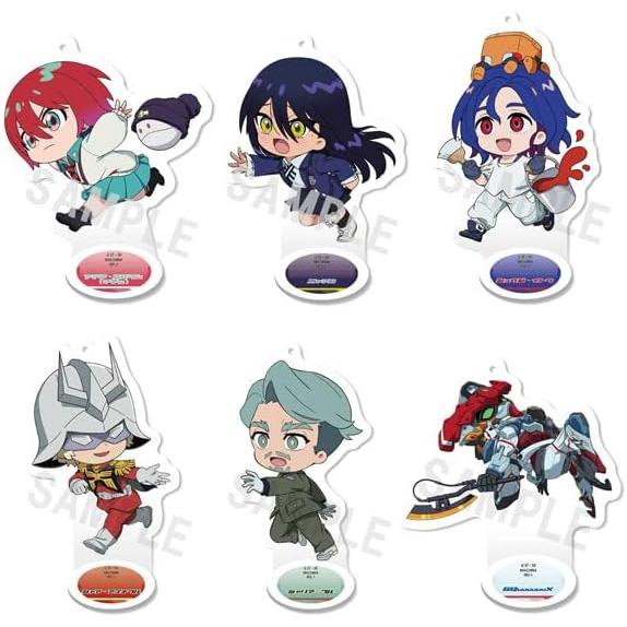 MegaHouse Tokotoko Acrylic Stand Mobile Suit Gundam GQuuuuuuX (BOX) Note. 90mm Acrylic Full-Power Sprint Design Machunyan Char Aznable Sharia Bull