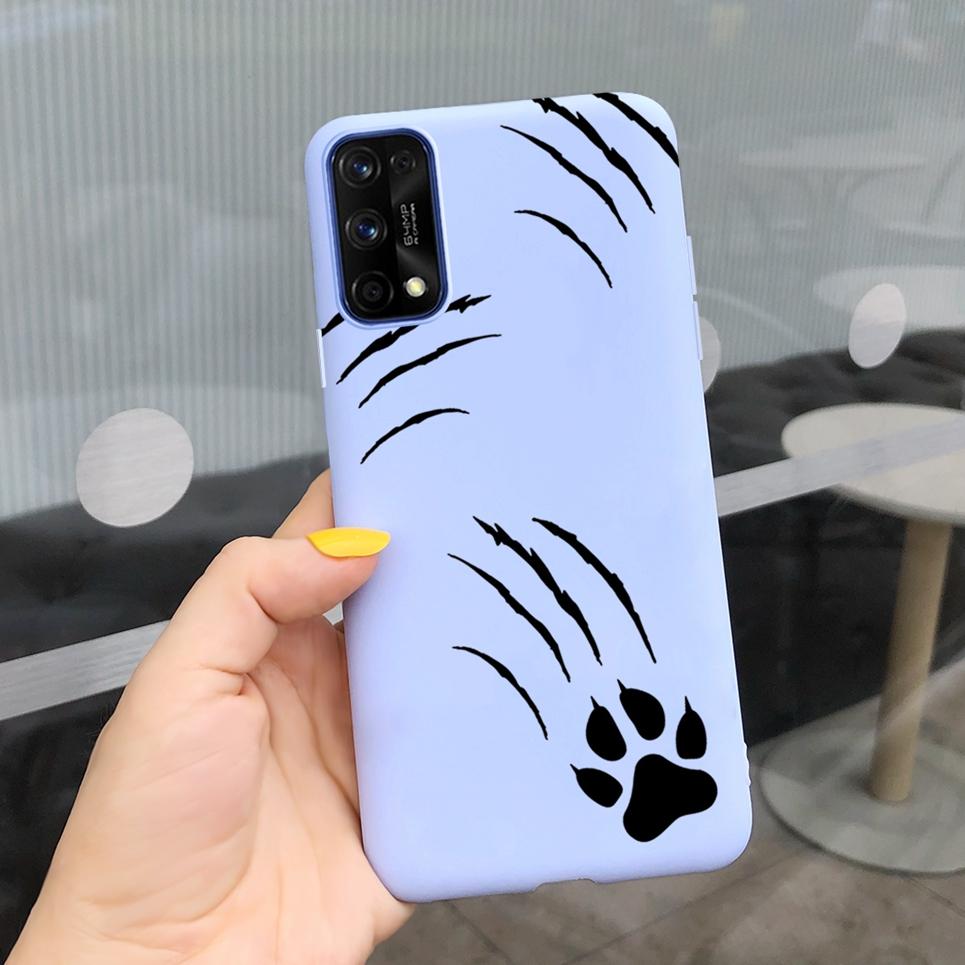 Couple Outfit Phone Case For OPPO Realme 6 Realme 7 Pro Case Cute Cat Soft Back Cover For Realme 6 Pro 7 Protective Bumper Cover