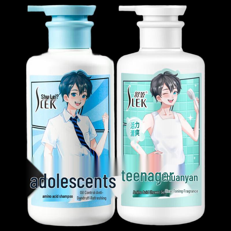 Shu Lei Kids & Teen Boys Shampoo & Shower Gel Set