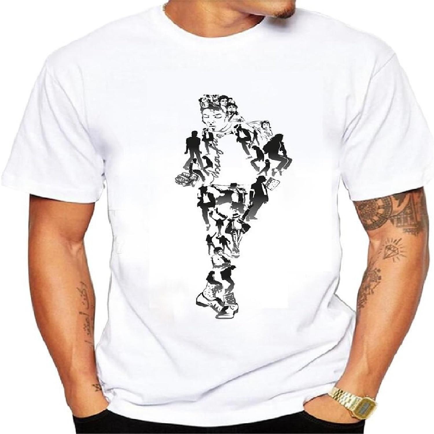

Seven Wolf Michael Jackson Logo Men Funny T shirt Tee XXXXXL білий