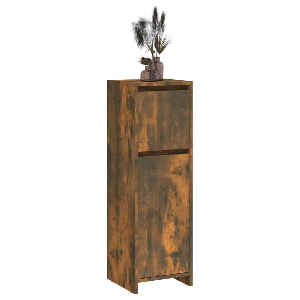 Schlichter Badezimmerschrank mit 1 Tür, 2 Ablagefächern und 1 Schublade, geeignet für verschiedene Räumlichkeiten, 30x30x95 cm