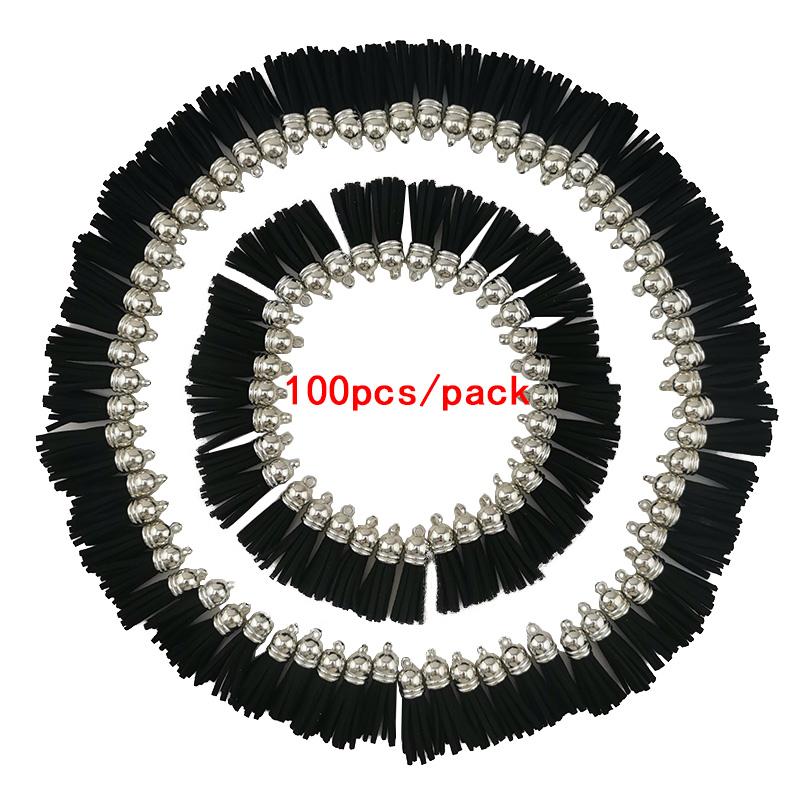 (100 pieces/pack ) Tassel Vintage Leather Fringe for Purl Macrame DIY Jewelry Keychain Cellphone Straps Pendant