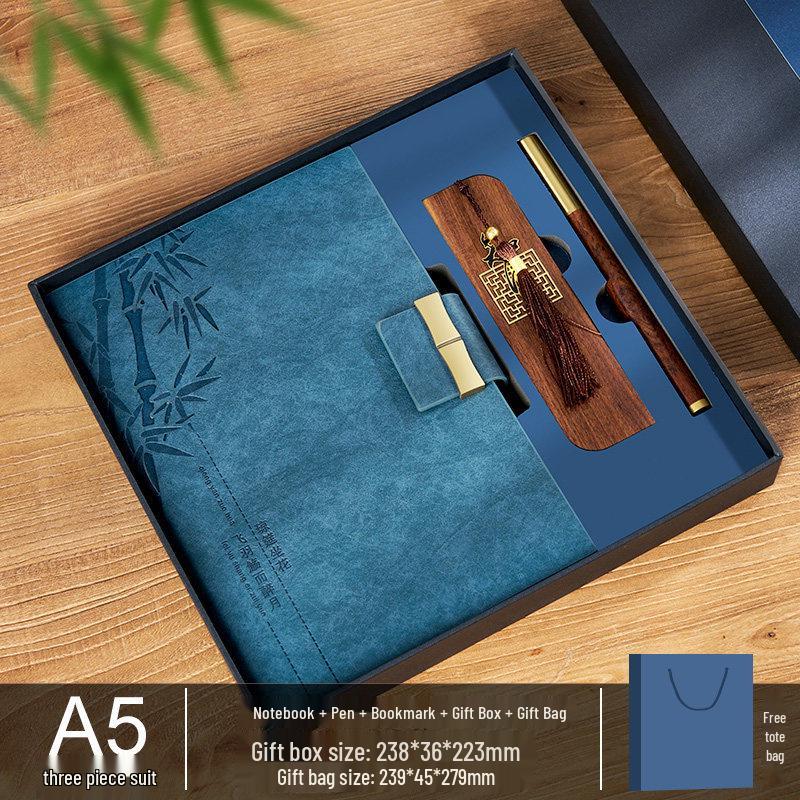 Premium Guochao Gift Set: Thick Custom Notebook for Business & Creative Meetings