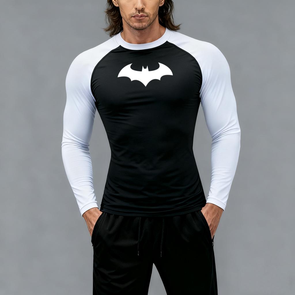 MMA Men Compression Running T-shirt Fitness Tight Long Sleeve Sport Shirts Training Jogging Tops Gym Sportswear Dry Fit Rashgard