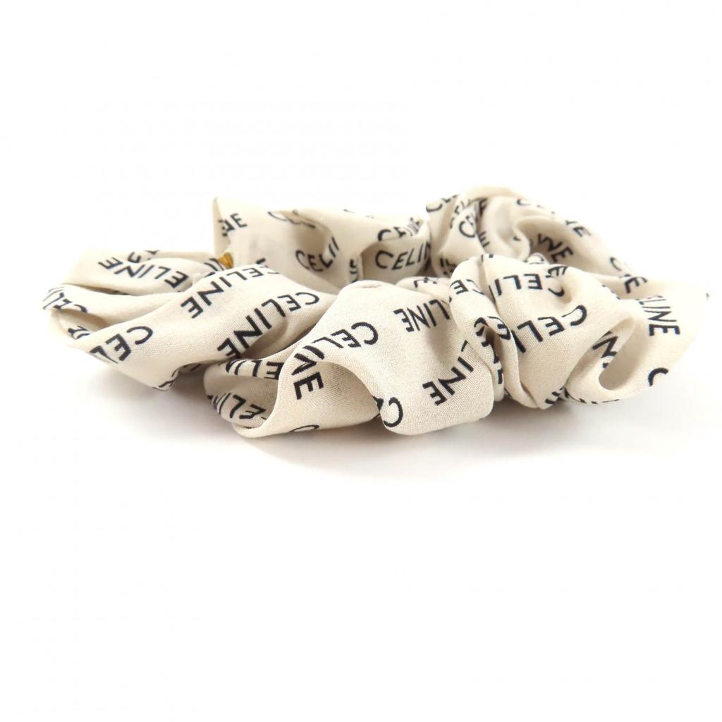 Great CELINE hair accessory Ivory silk Women 46Y352SIB Used