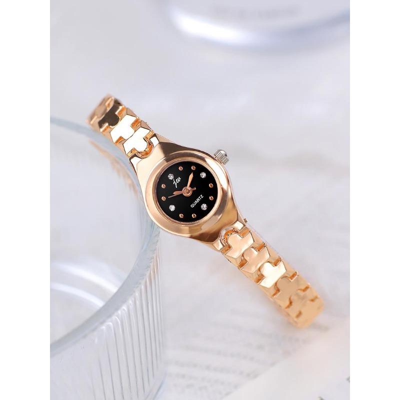 Ceasuri UTHAI Pentru Femei Marcă de Lux Ușoară Brățară Rafinată și Compactă din Aliaj Tendință de Modă Student Set Diamante Ceas Quartz