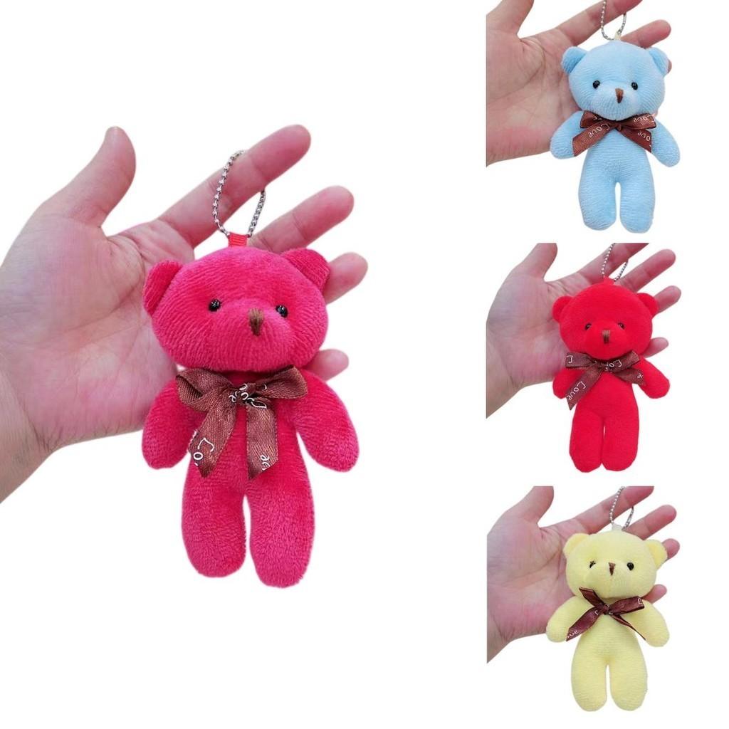 Cute Teddy Bear Plush Keychain Pendant Wholesale Gift