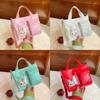 Adorable Mini Shoulder Bag For Kids With Cute Cartoon Rabbit Design In Pink And White