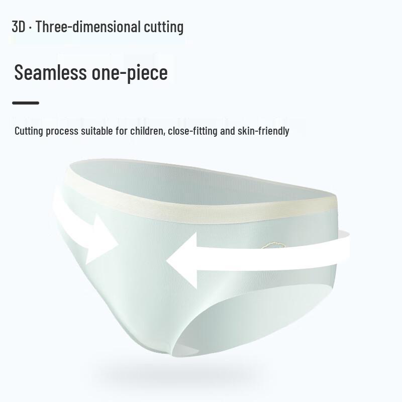 Langsha Girls Ice Silk Antibacterial Briefs (4-Pack)